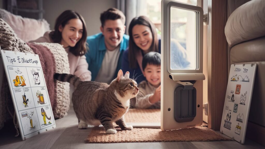 Cómo entrenar a su gato para que use una gatera