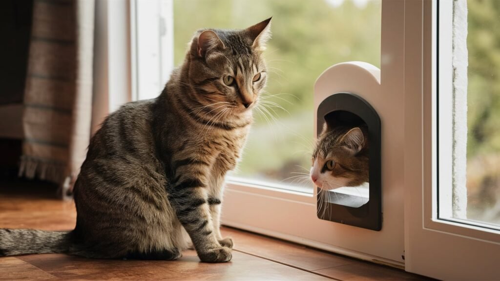 Consideraciones al elegir una puerta para gatos