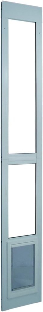 Puerta modular para mascotas diseñada para caber en tu puerta corredera de patio de aluminio. 197 – 205 cm