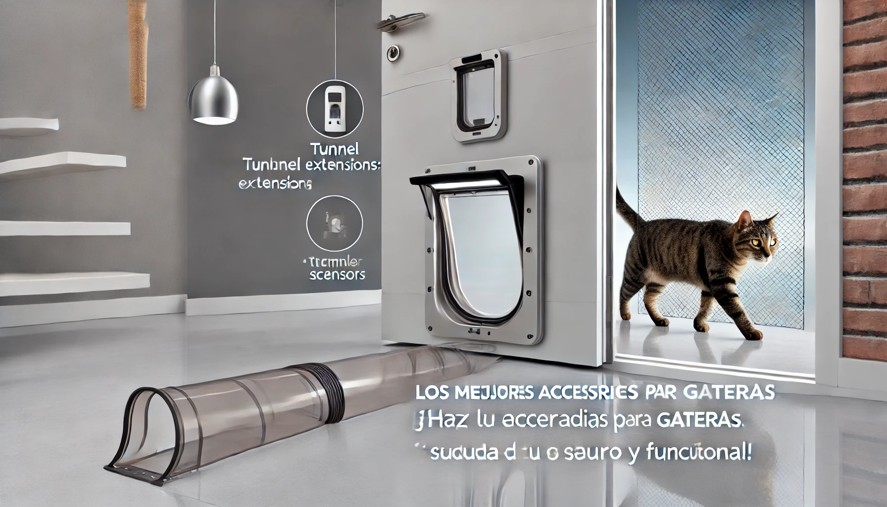 Los Mejores Accesorios para Gateras: ¡Haz que la Entrada de tu Gato Sea Segura y Funcional!