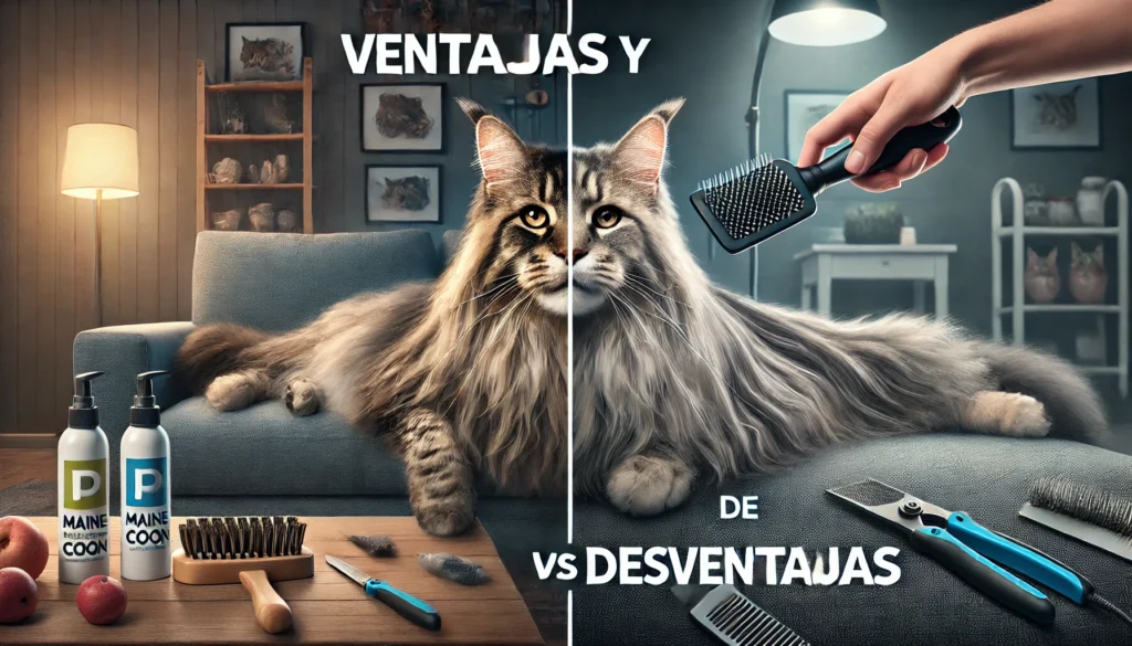 Ventajas y Desventajas de Tener un Gato Maine Coon